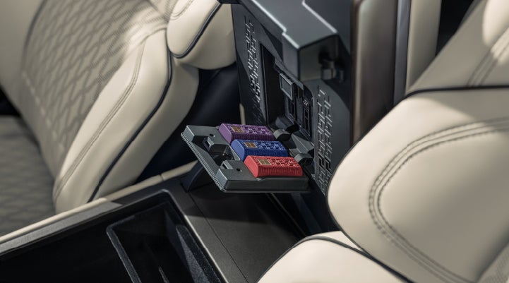 Digital Scent cartridges are shown in the diffuser located in the center arm rest. | Sentry Lincoln in Medford MA