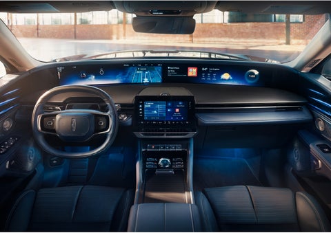The panoramic display is shown in a 2024 Lincoln Nautilus® SUV. | Sentry Lincoln in Medford MA