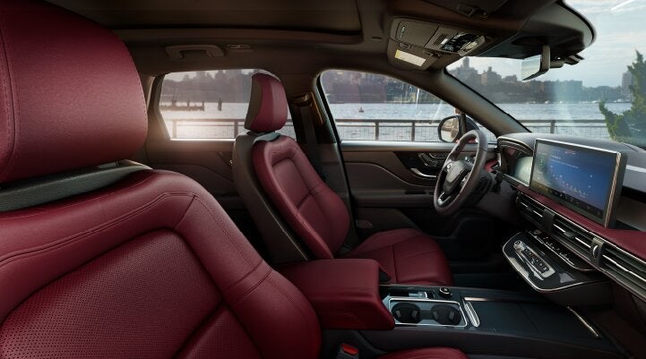 The available Perfect Position front seats in the 2025 Lincoln Corsair® SUV are shown. | Sentry Lincoln in Medford MA