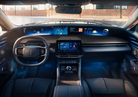 The panoramic display is shown in a 2025 Lincoln Nautilus® SUV. | Sentry Lincoln in Medford MA