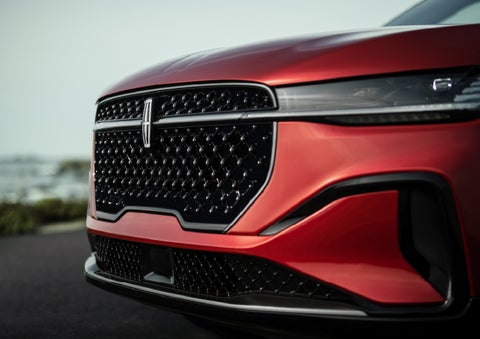 The sleek grille of a 2026 Lincoln Nautilus® SUV with the available Jet Appearance Package makes a bold statement. | Sentry Lincoln in Medford MA