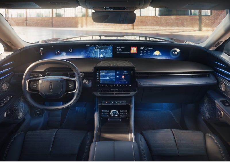 The panoramic display is shown in a 2026 Lincoln Nautilus® SUV. | Sentry Lincoln in Medford MA