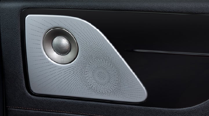 A close-up view of the available Revel® Ultima 3D Audio System. | Sentry Lincoln in Medford MA