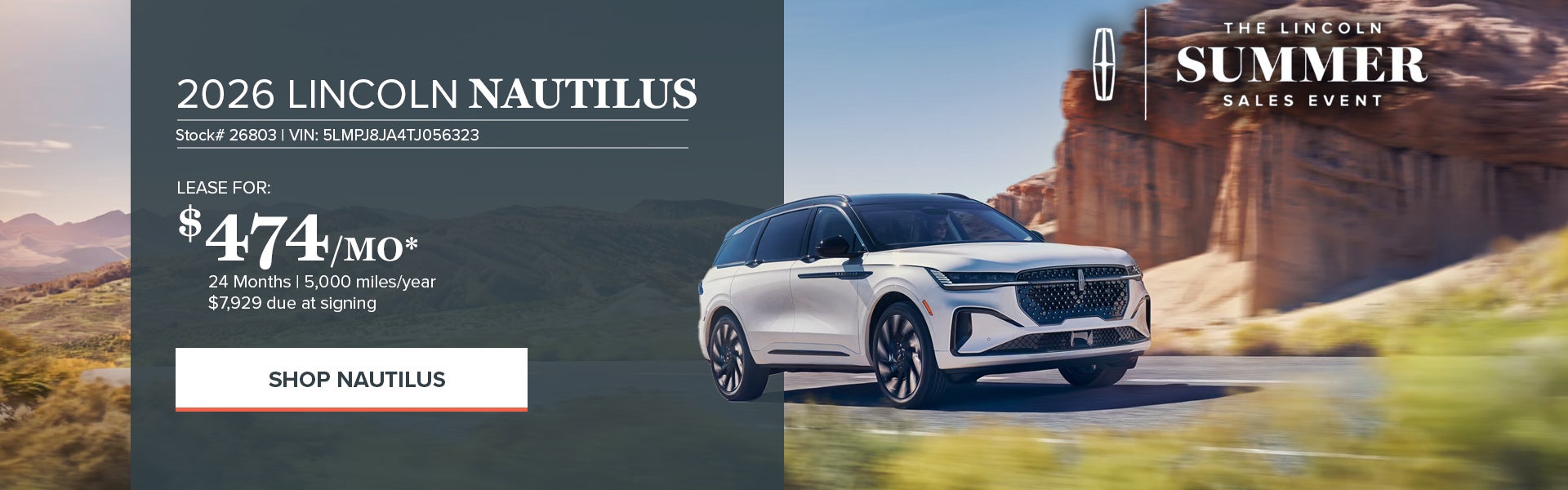 New 2026 Lincoln Nautilus