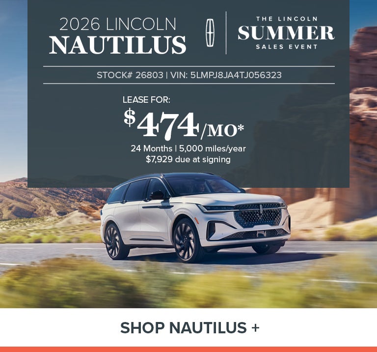 New 2026 Lincoln Nautilus